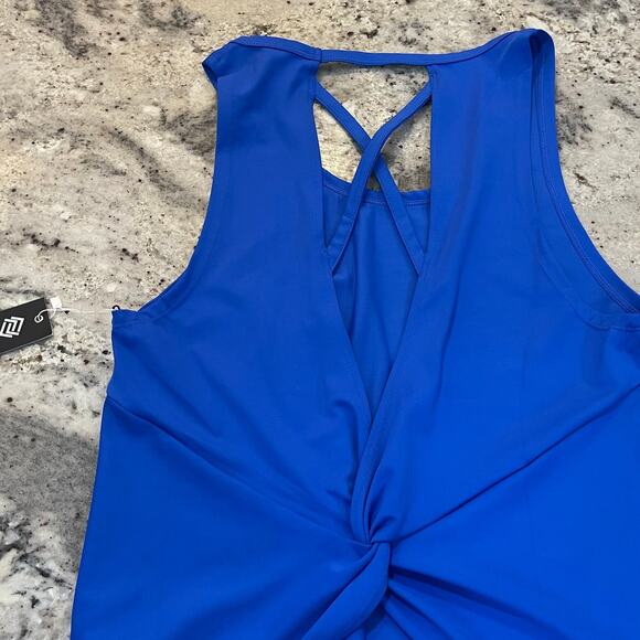 Workout Cross Back Tank Large NEW - Picture 3 of 3